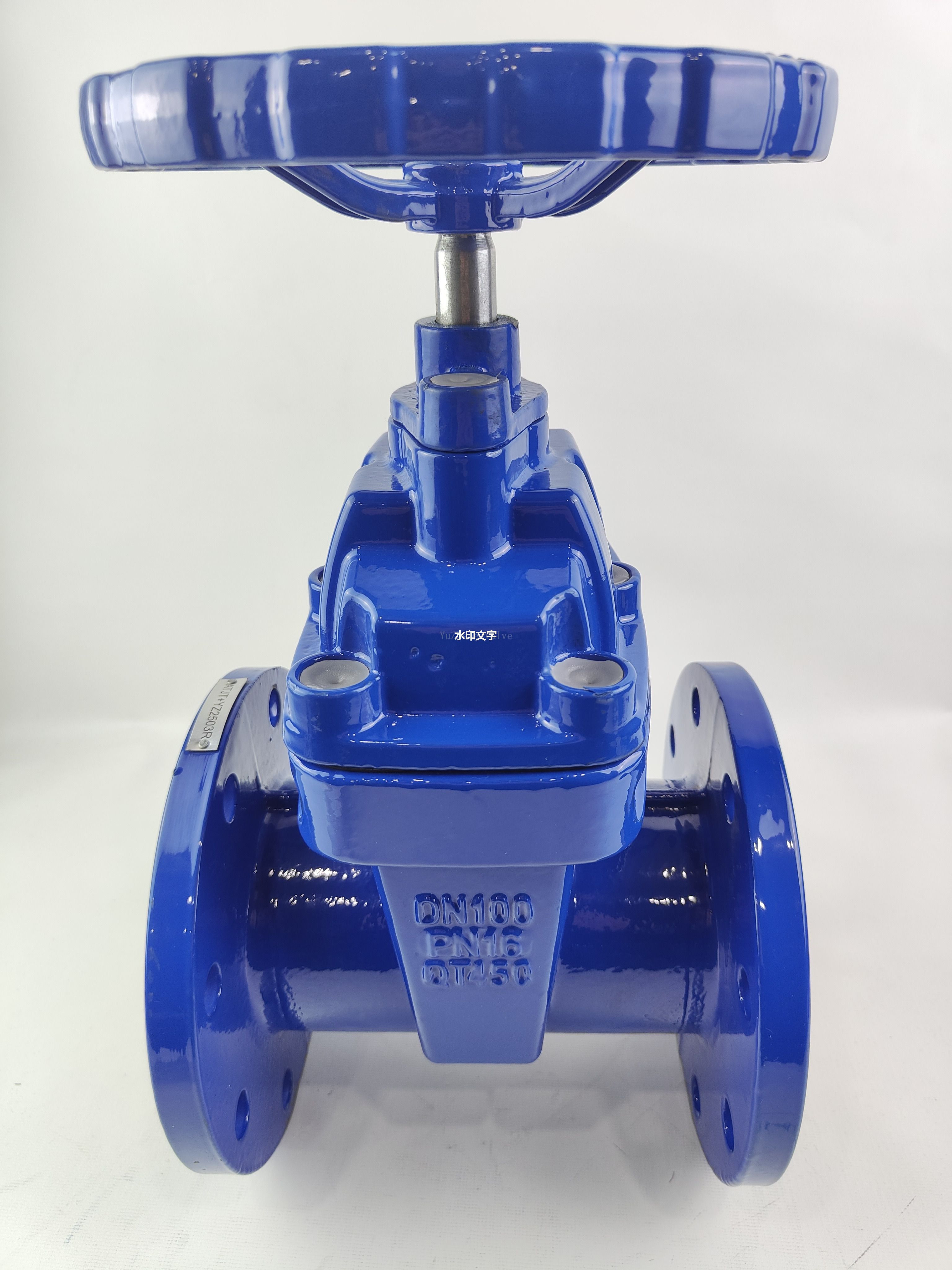 Z45X-16Q Dark Stod Manual Turbine Cast Iron Flance Gate Valve