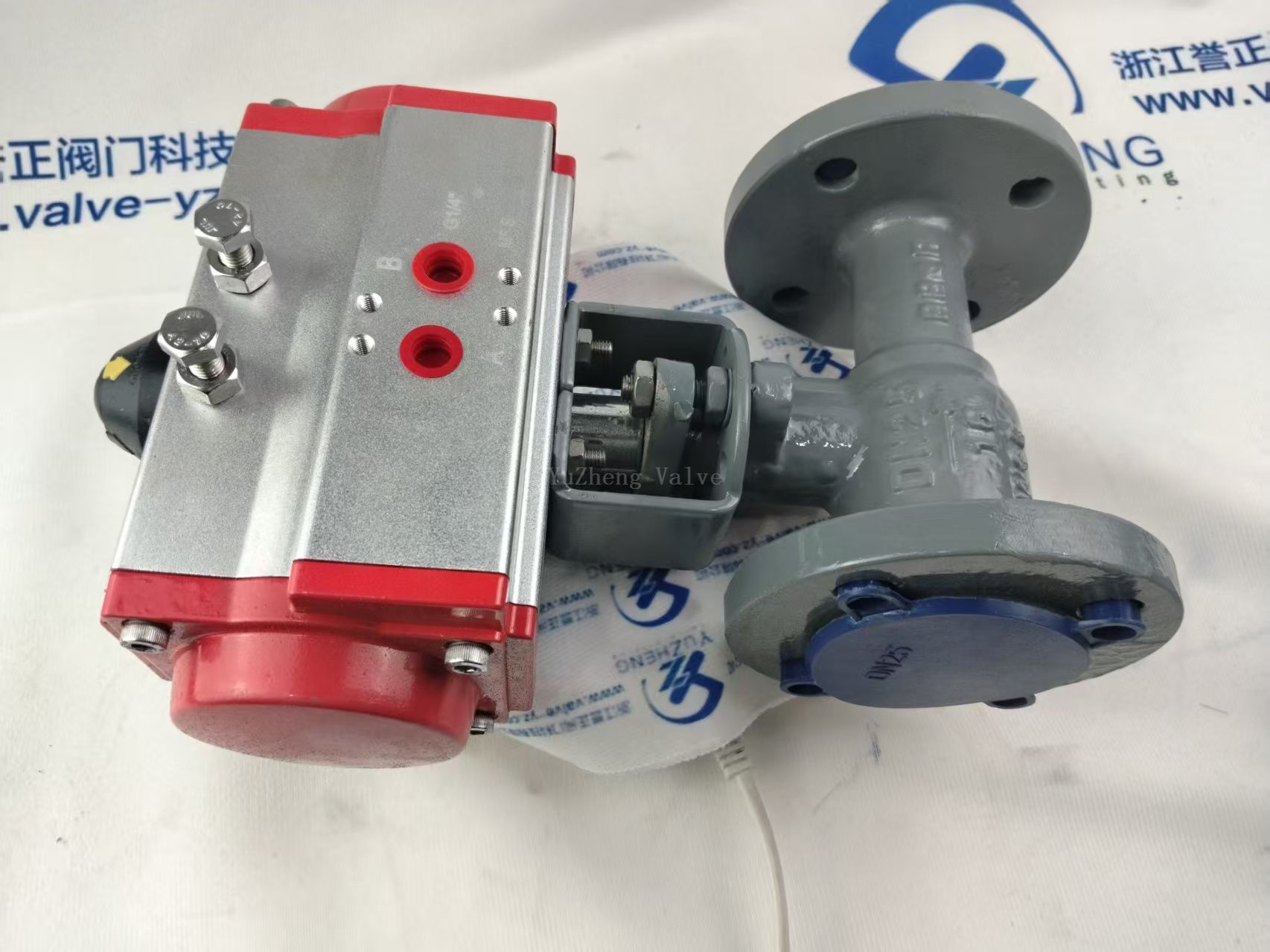 Встроенный шаровой кран с приводом