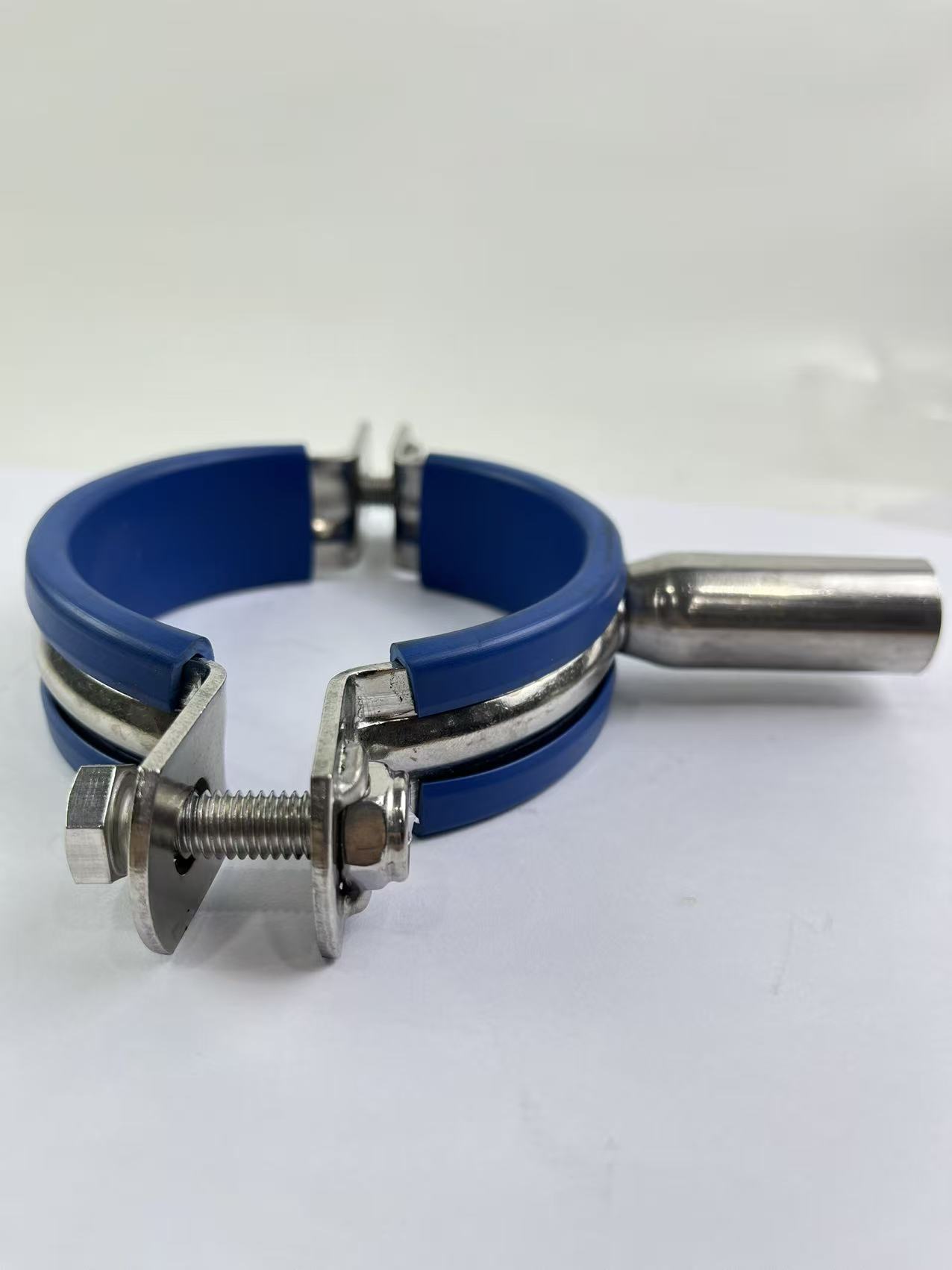 Опора для труб из нержавеющей стали с кожаным рукавом