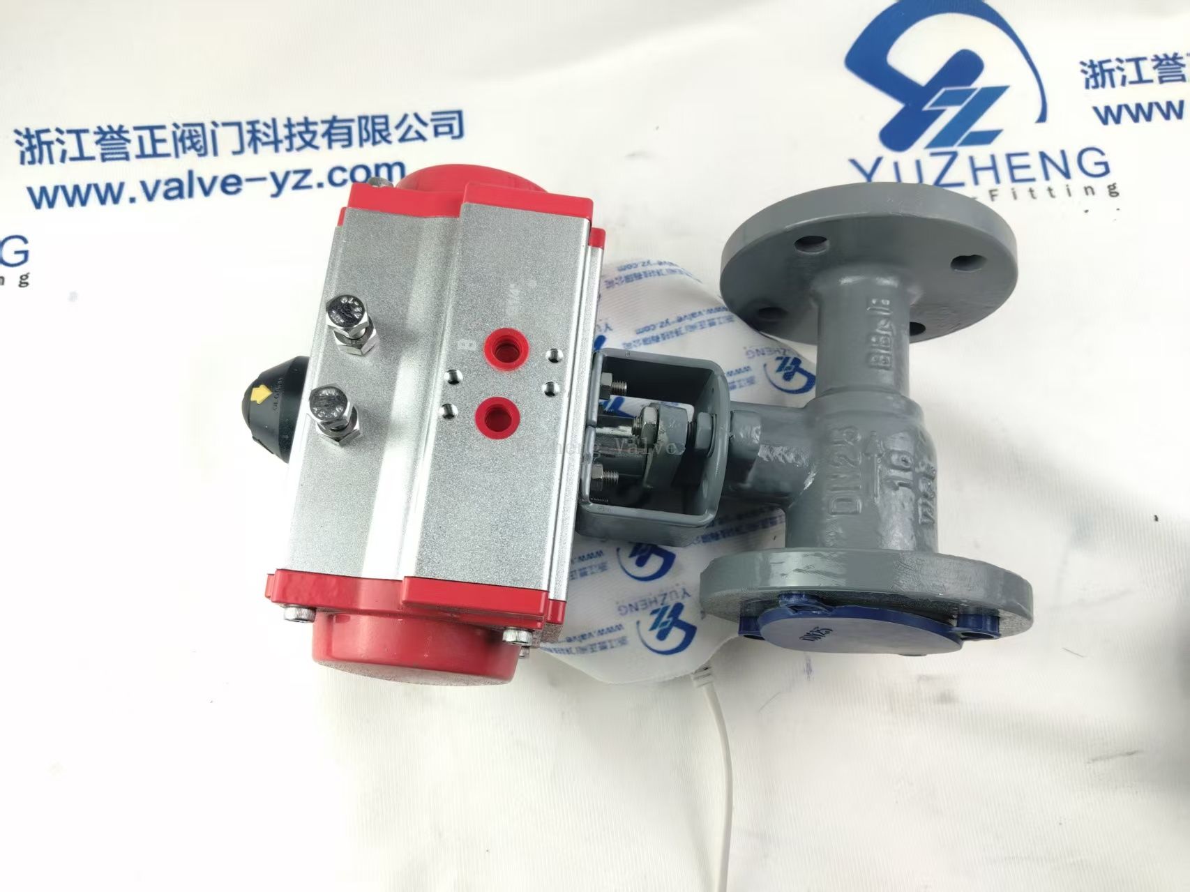 Встроенный шаровой кран с приводом