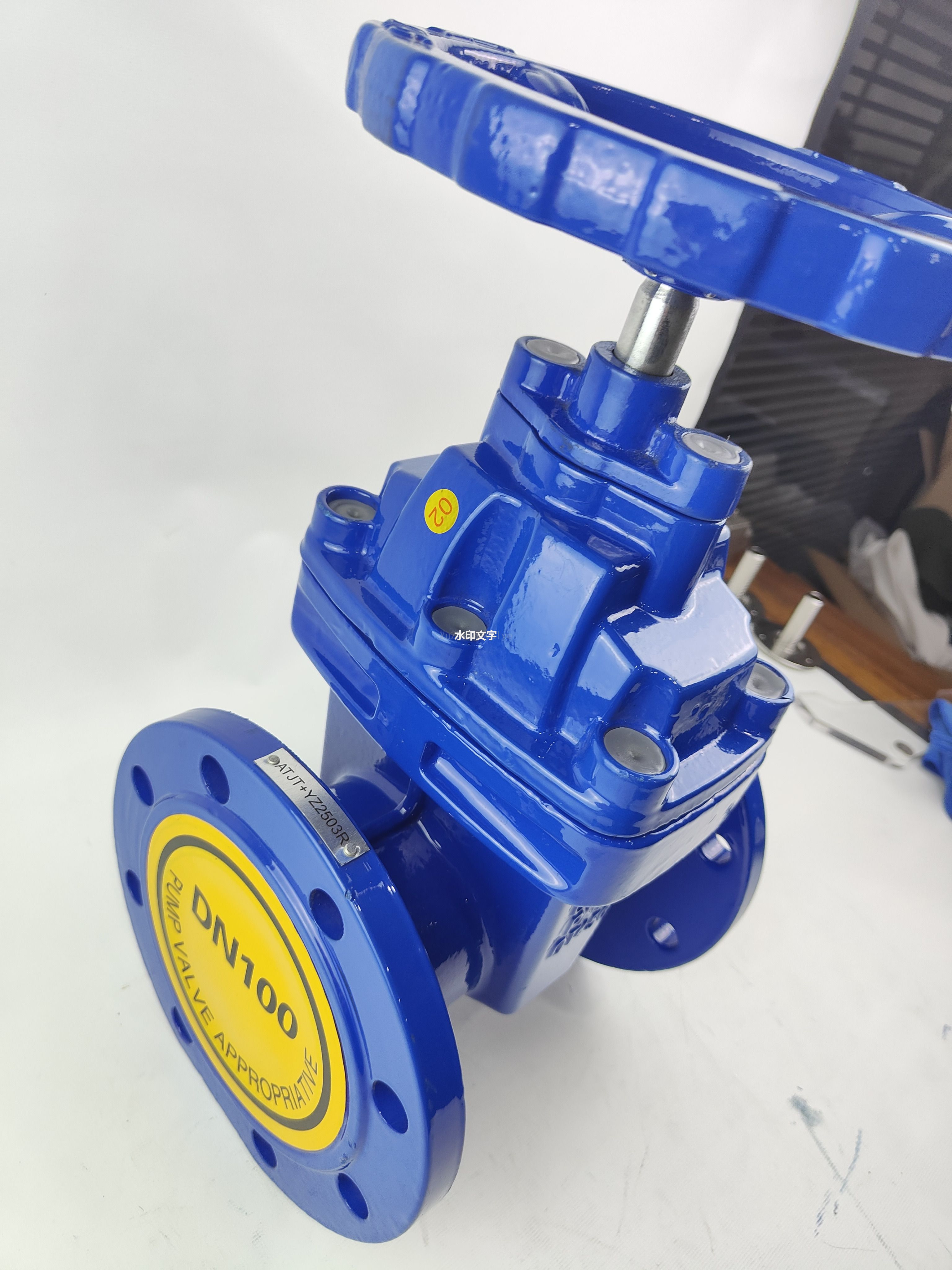 Z45X-16Q Dark Stod Manual Turbine Cast Iron Flance Gate Valve