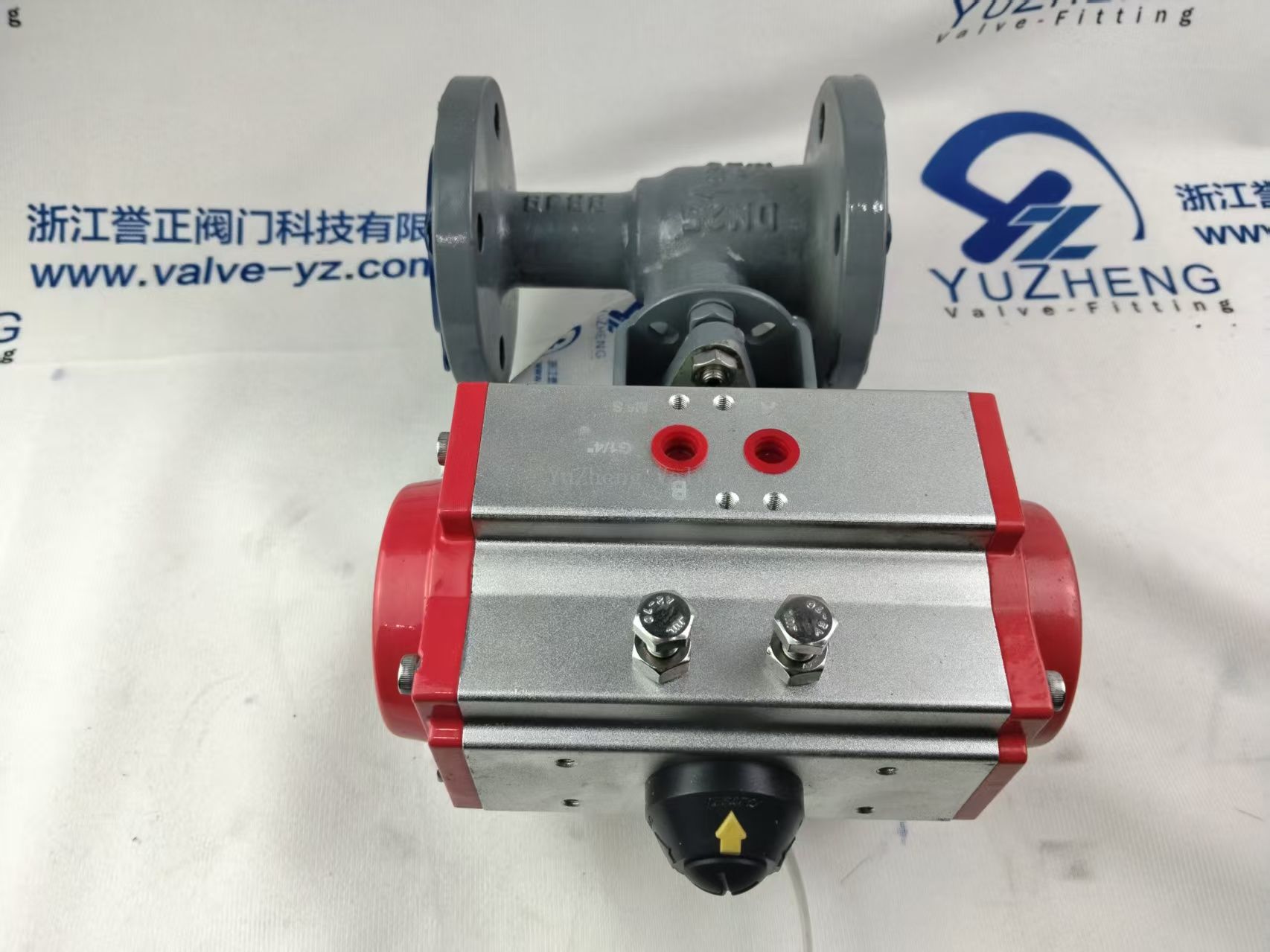 Встроенный шаровой кран с приводом